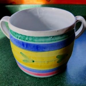 Vintage Caleca 80’s Ceramic Cottage Floral Cookie Jar